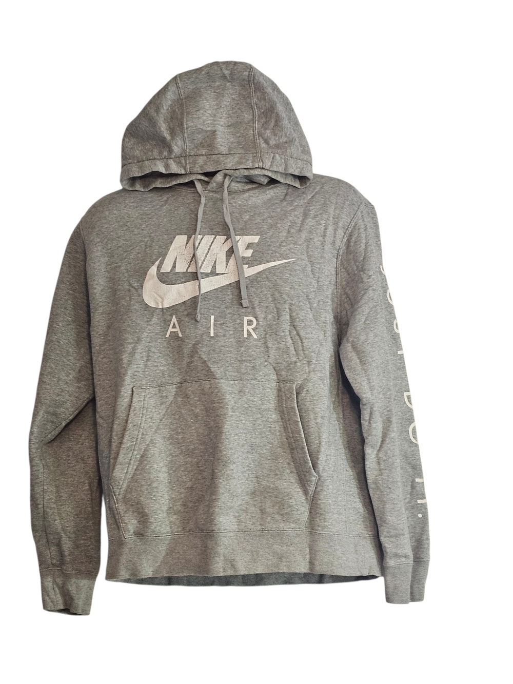 Nike Air Just Do It Men's Pullover Hoodie Gray Size: Medium HAS STAINS READ